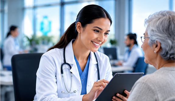 Connected, human healthcare service.